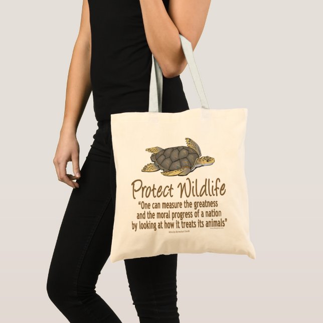 Protect Sea Turtles Tote Bag (Front (Product))