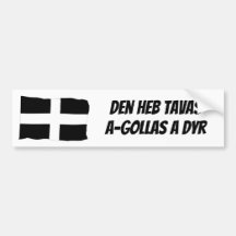 Protect The Cornish Language Bumper Sticker