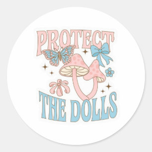 Protect The Dolls Gender Equality Retro Sticker