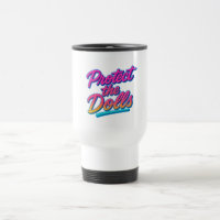 Protect the Dolls Neon Retro Art