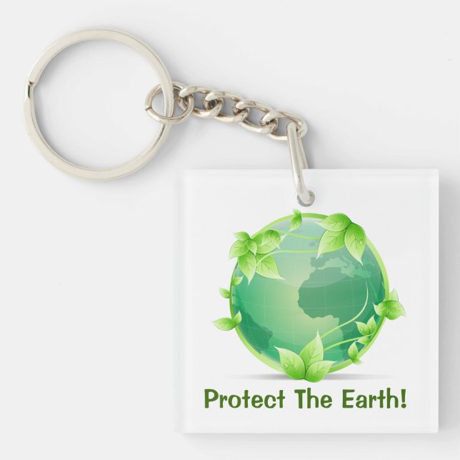 Protect The Earth Key Ring (Front)