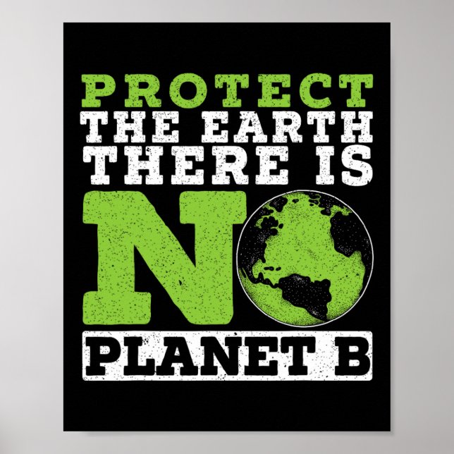 Protect The Earth There Is No Planet B Environment Poster (Front)