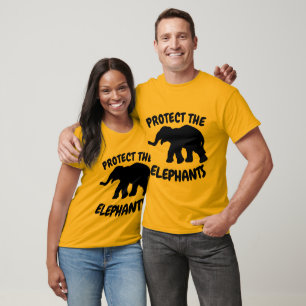 PROTECT THE ELEPHANTS T-shirts
