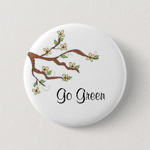 Protect the Environment 6 Cm Round Badge
