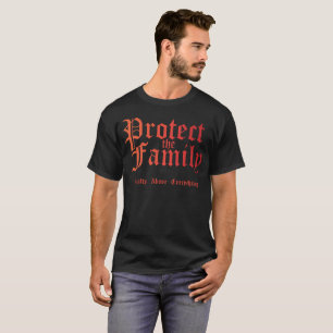 Protect the Family Logo Orange T-Shirt