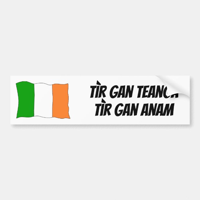 Protect The Irish Language Bumper Sticker (Front)