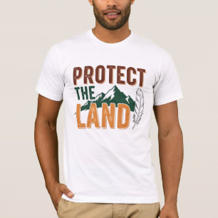 "Protect the Land" Eco-Friendly Mountain Nature T-Shirt