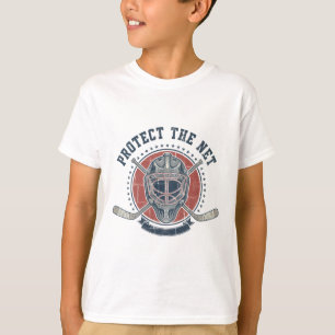 Protect The Net Hockey Lover Puck Design T-Shirt