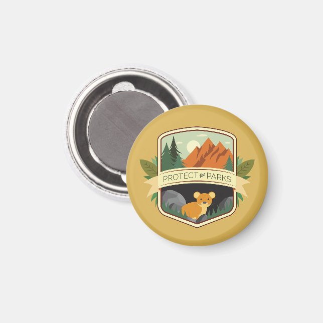 Protect the Parks Pika Magnet (Front/Back)