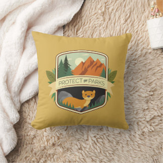 Protect the Parks Weasel Cushion