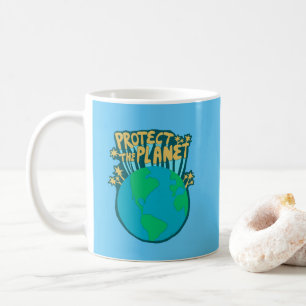 PROTECT THE PLANET SAVE EARTH Eco Green Coffee Mug