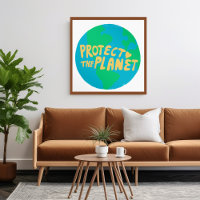 PROTECT THE PLANET SAVE EARTH Eco Green
