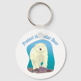 Protect the Polar Bear Keychain