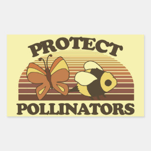 Protect the Pollinators  Rectangular Sticker