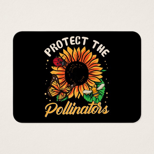 Protect The Pollinators Save the Bees Cute Sunflow (Front)