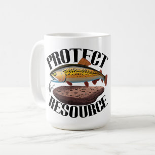 Protect The Resource With Rainbow Trout In Habitat Coffee Mug