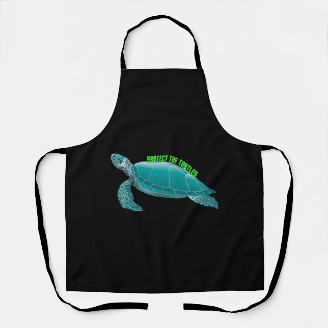 Protect the turtles apron (Front)