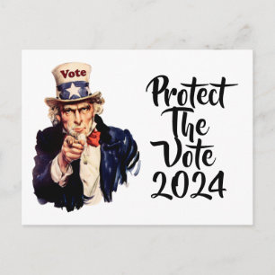 Protect The Vote 2024 Postcard