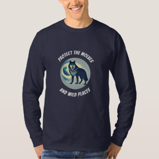 Protect the Wolves and Wild Places - Long Sleeve T-Shirt