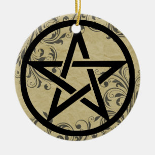 Protect this Home Pentacle Hanger Ceramic Tree Decoration