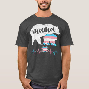 Protect Trans Kid Mama Bear Transgender LGBT Pride T-Shirt