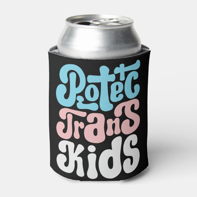 Protect Trans Kids Cosy Can Cooler (Can Front)