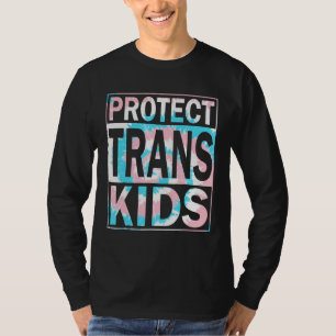 Protect Trans Kids LGBTQ Tie Dye Transgender LGBT T-Shirt