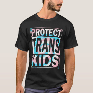 Protect Trans Kids LGBTQ Tie Dye Transgender LGBT  T-Shirt