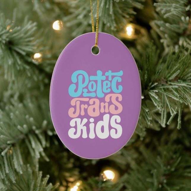 Protect Trans Kids Ornament (Tree)