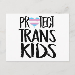 PROTECT TRANS KIDS POSTCARD