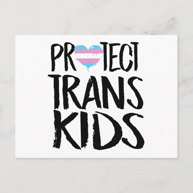 PROTECT TRANS KIDS POSTCARD (Front)