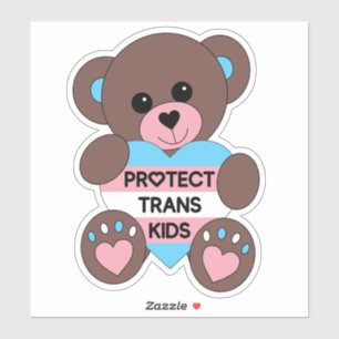 Protect Trans Kids Pride Flag Teddy Bear