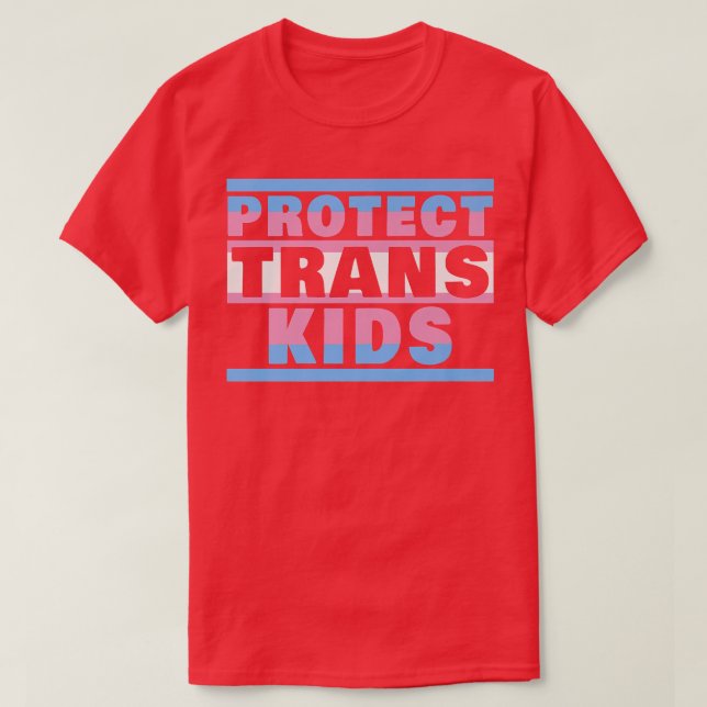 Protect Trans Kids Shirt Transgender Flag Protect  (Design Front)