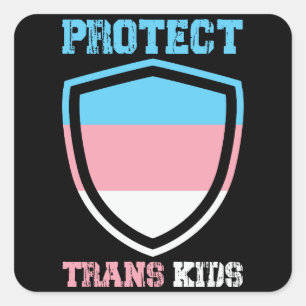 Protect Trans Kids Square Sticker