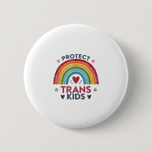 Protect Trans Kids Support Queer Youth 6 Cm Round Badge