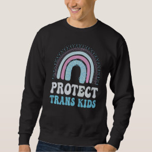 Protect Trans Kids Transgender Flag Lgbt Pride Rai Sweatshirt