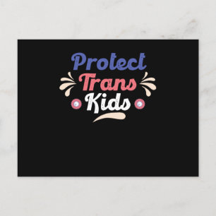 Protect Trans Kids Transgender Flag LGBTI Postcard