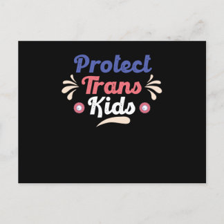 Protect Trans Kids Transgender Flag LGBTI Postcard