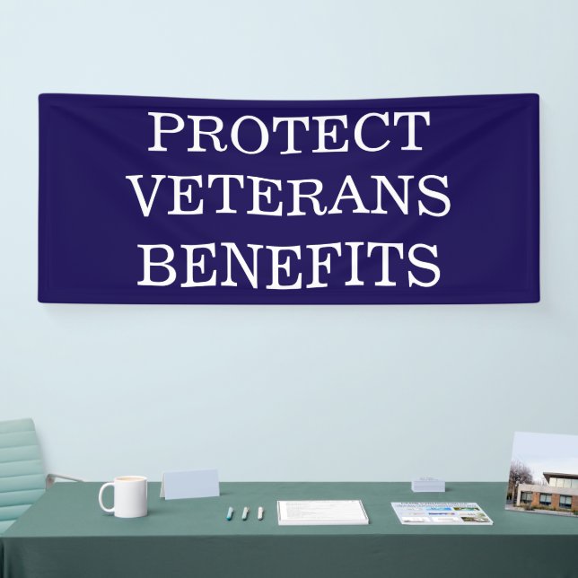 Protect Veterans Benefits Political  Banner (Tradeshow)