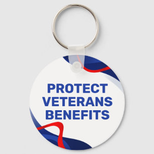 Protect Veterans Benefits Political Key Ring