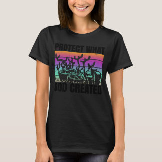Protect What God Created Bible Christianity Coral  T-Shirt