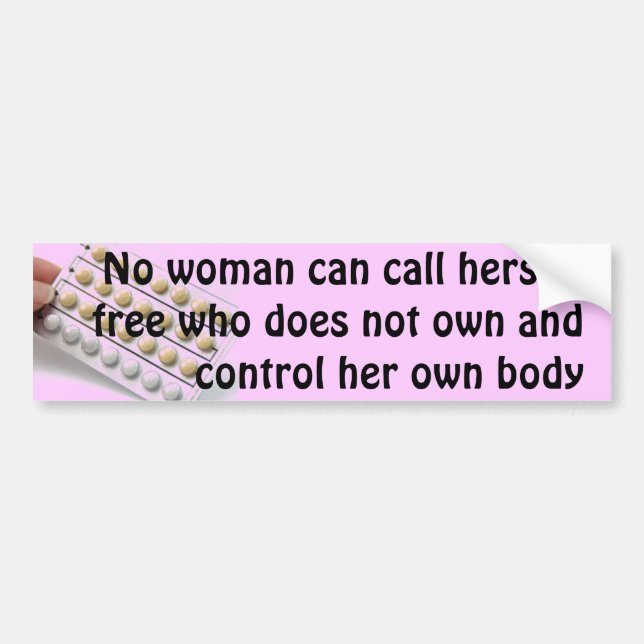 protect women's rights bumper sticker (Front)