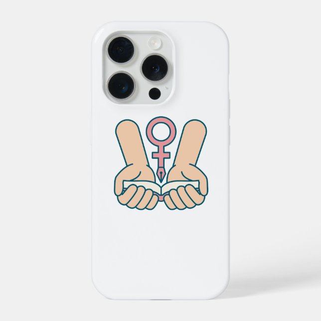 Protect Women's Rights iPhone 15 Pro Case (Back)