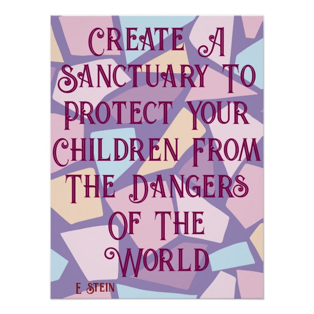 Protect Your Children quote Poster (Front)