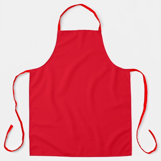 Protect Your Clothing Really Red  Apron (Front)