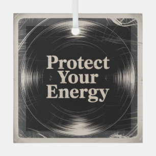 Protect Your Energy Glass Tree Decoration