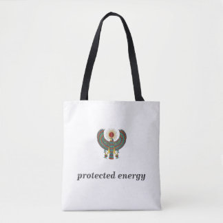 Protect Your Energy Horus Eye Egyptian Symbol Desi Tote Bag