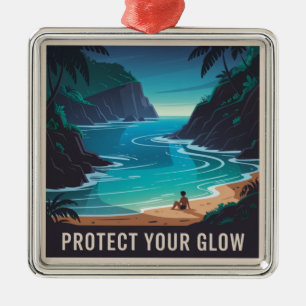 Protect Your Glow Metal Tree Decoration