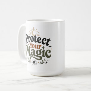 Protect Your Magic Retro Boho Coffee Mug
