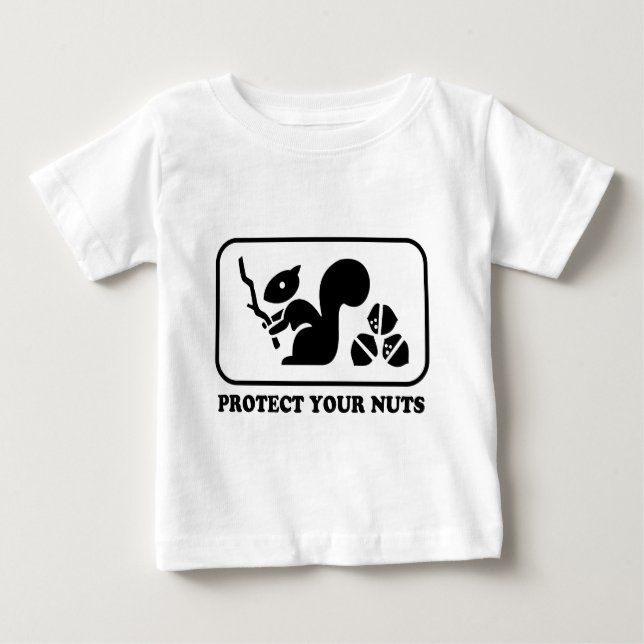 Protect Your Nuts Baby T-Shirt (Front)